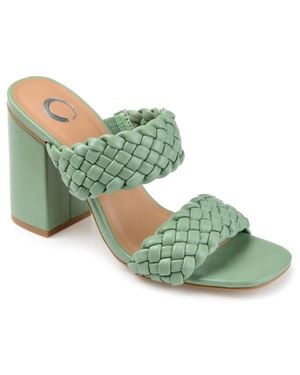 Journee Collection Apos;S Melissa Medium And Wide Width Dress Sandals - Green