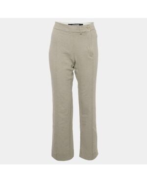Jacquemus Le Splash Linen Fresa Tailored Pants - Gray