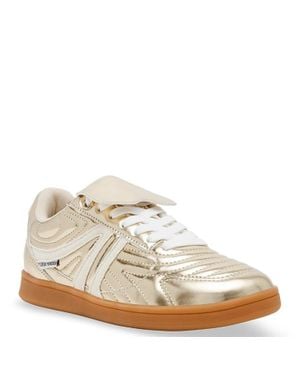 Steve Madden Madrid Sneakers Metallic Lifestyle Shoes Rhs8189 - White