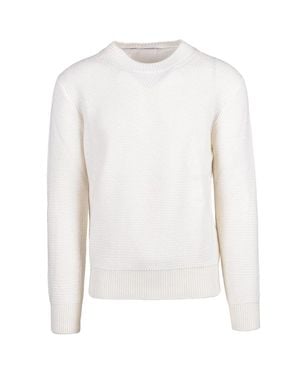 Kangra Classic Crew Neck Sweater - White