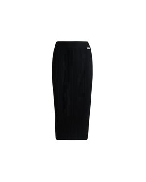HUGO Midi Tube Skirt - Black
