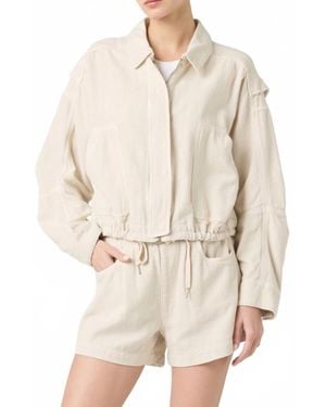 Blank NYC Oyster Bar Linen Jacket - Natural