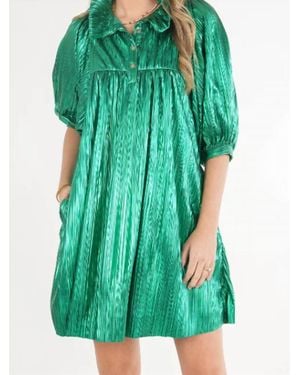 Emily Mccarthy Charlotte Dress - Green