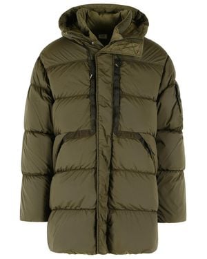 C.P. Company Long 'Nycra-R' Down Jacket - Green