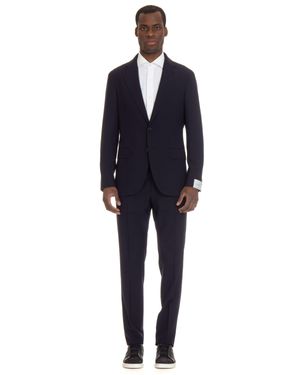 Caruso Houdini Wool Aida Drop 7R Suit - Blue