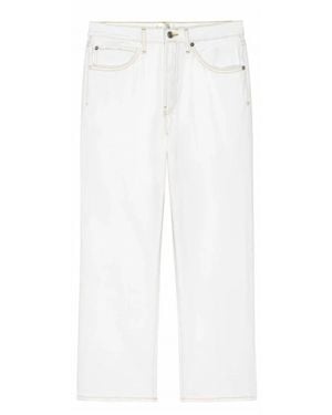 FRAME The Vertical Crop Jeans - White