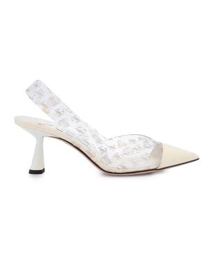Jimmy Choo Ladies Liya 65 Slingback Pointed Toe Pumps - White