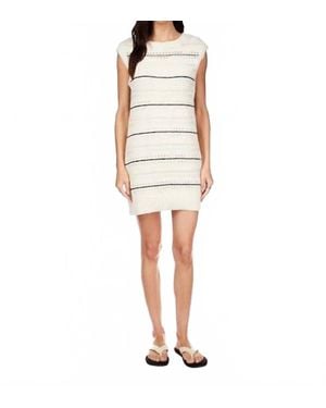Sanctuary Textured Mod Mini Dress - Natural