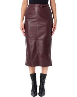 Alberta Ferretti Elegant Mini Skirt With Tailored Sheen