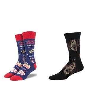 Socksmith Coney Island & Going Batty Socks - Black