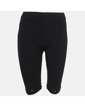 Jacquemus Rib Knit Sierra Biker Shorts - Black