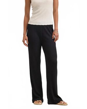 Velvet By Graham & Spencer Alemi Pointelle Pant - Black