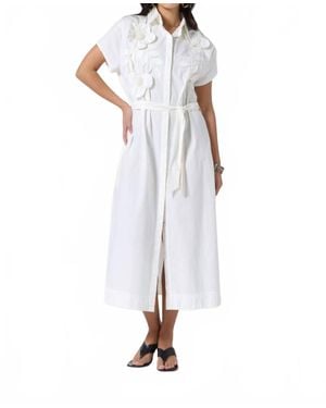 Scarlett Poppies Saelina Midi Dress - White