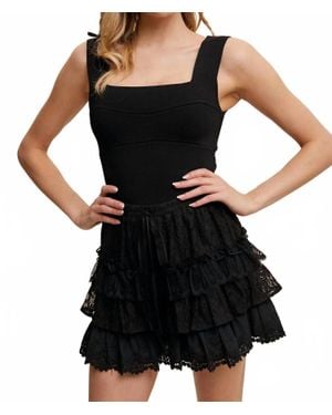 Listicle Bandage Brami Top - Black