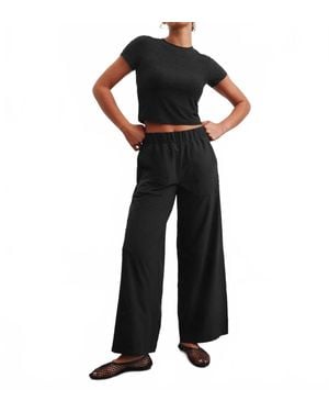 Beyond Yoga Easy Wide Leg Pant - Black