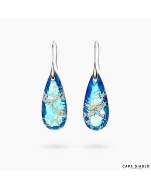 Cape Diablo Intense Ocean Energy Earrings - Blue