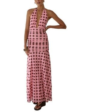DELI S Printed Maxi Dress - Red
