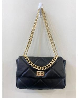 German Fuentes Quilted Handbag - Blue