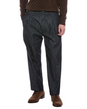Madewell Denim Double Pleated Trouser - Black