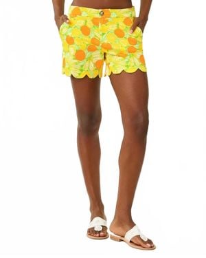Lilly Pulitzer Buttercup Mid Rise Short - Yellow