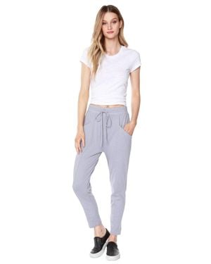 Bobi Dropped Crotch Pant - White