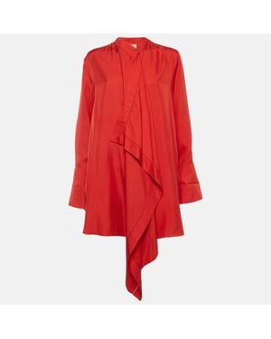 ROKSANDA Silk Draped Mini Dress - Red