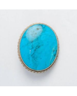 Iroquoise Vintage American Brooch - Blue