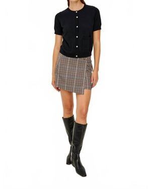 Rails Aisley Short Sleeve Sweater Top - Black