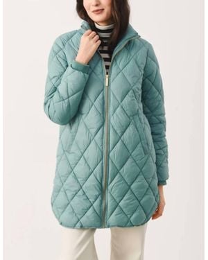 Part Two Trellis Puffer Coat - Blue