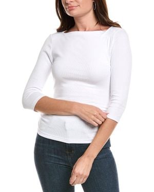 Michael Stars Straight Neck Top - White