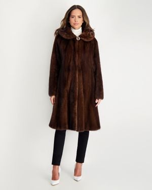 Gorski Mink Parka - Brown