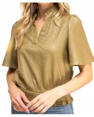 Voya Smocked Top - Natural