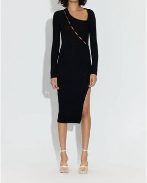 Cotton Citizen Capri Slit Midi Dress - Black