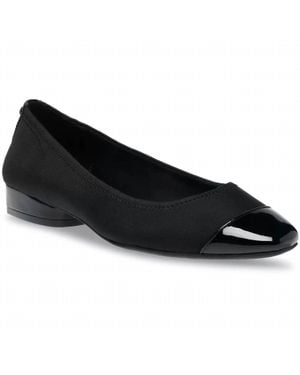 Anne Klein Carlie Square Toe Flats - Black