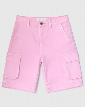 Risen High Rise Cargo Bermuda Short - Pink
