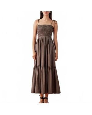 Omika Adley Maxi Dress - Brown