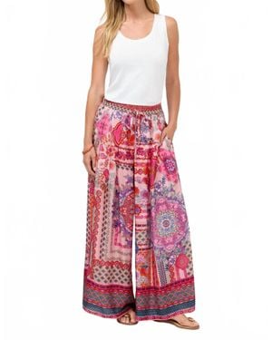 Johnny Was Arya Lined Pant - Red