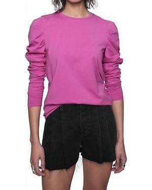 Rebecca Minkoff Janine Long Sleeve Top - Pink