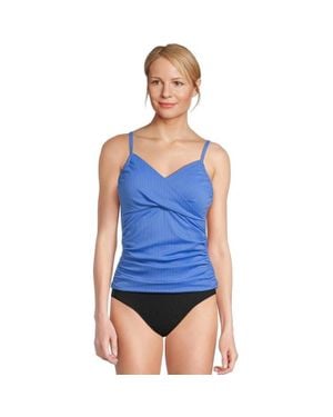 Sunsets Simone Tankini Harbor Crossback Stretch Swimwear Jdm2551 - Blue