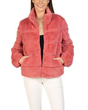 Love Token Alex Faux Fur Jacket - Red