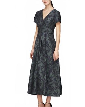 Kay Unger Mirabel Tea Length Dress - Black