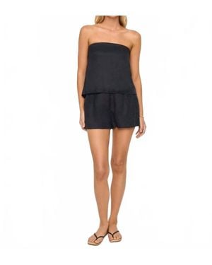 LSPACE Lia Linen Short - Black