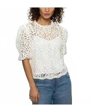Sanctuary Cherished Lace Tee - White