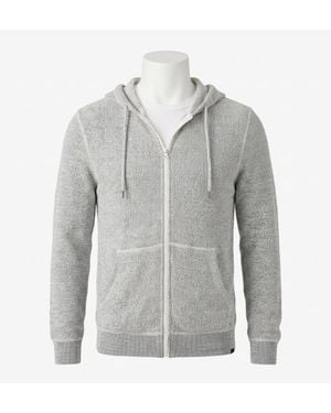 Faherty Whitewater Full Zip Hoodie - Gray