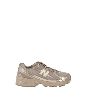 New Balance Mushroom Synthetic Mesh Low-Top Sneakers - Pink