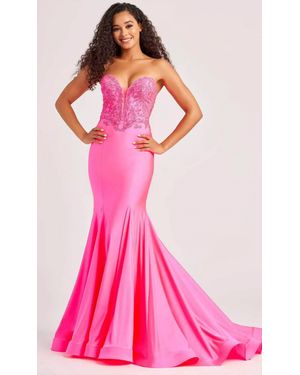 Colette for Mon Cheri Beaded Sweetheart Prom Dress - Pink