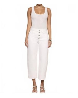 L'Agence Liora High Rise Stovepipe Jeans - White