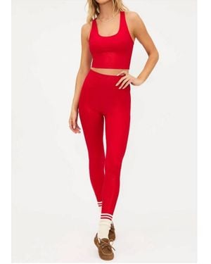 Beach Riot Piper High-Rise Legging - Red