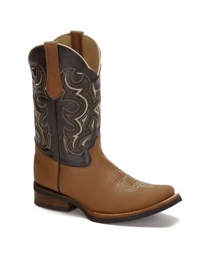 Forastero Leather Boots Western Cowboy - Brown