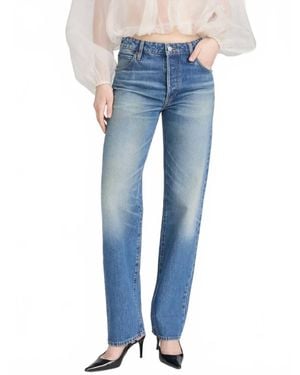 FRAME Essential Straight Leg Jeans - Blue